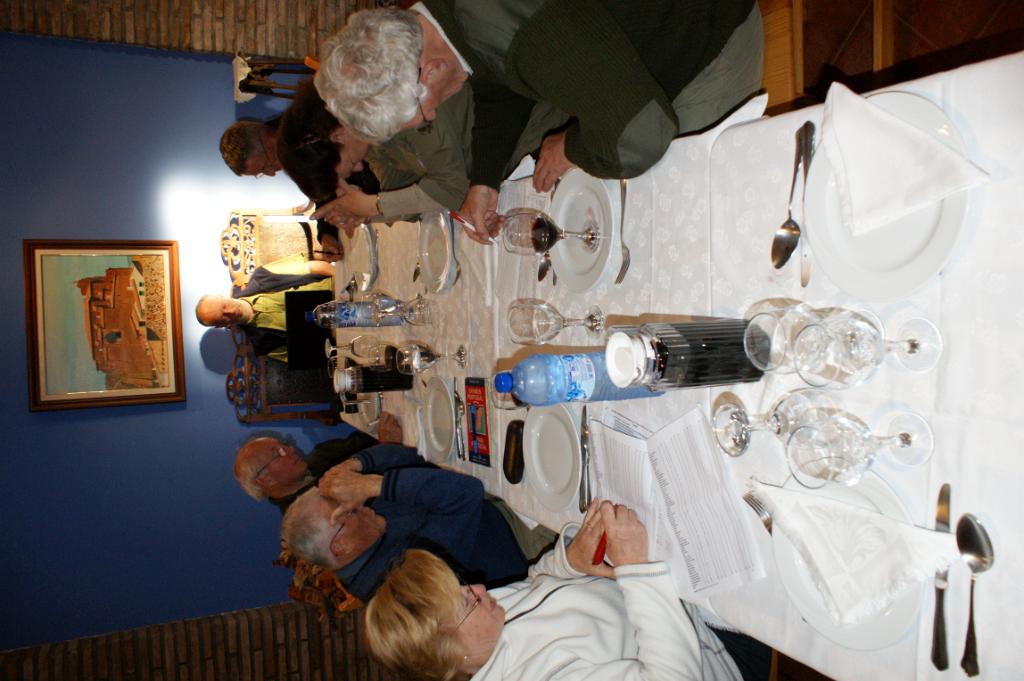 Marianne, Fred, Wouter, Johan, Rita en Lex houden de lijsten bij.
